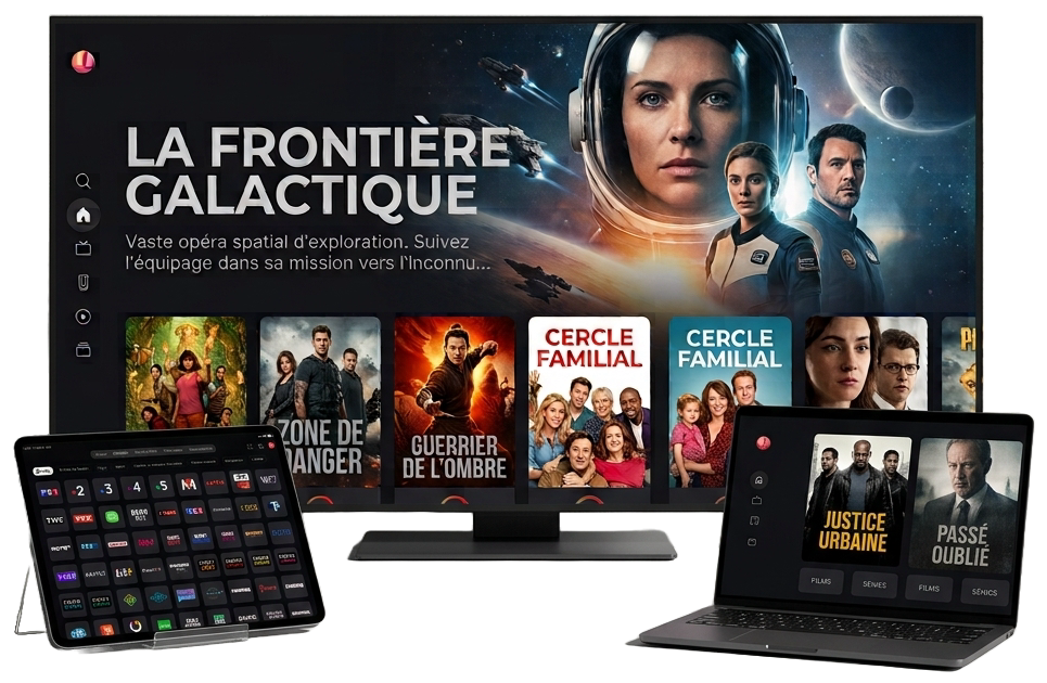 Abonnement IPTV France en streaming 4K sur Smart TV, tablette et smartphone