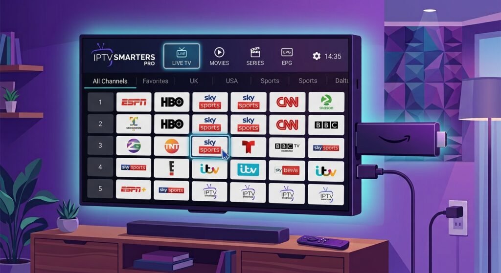 Configuration et installation IPTV sur Firestick avec lecteur multimédia