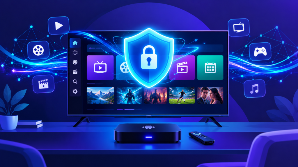 Illustration montrant la protection vpn pour iptv contre le bridage FAI