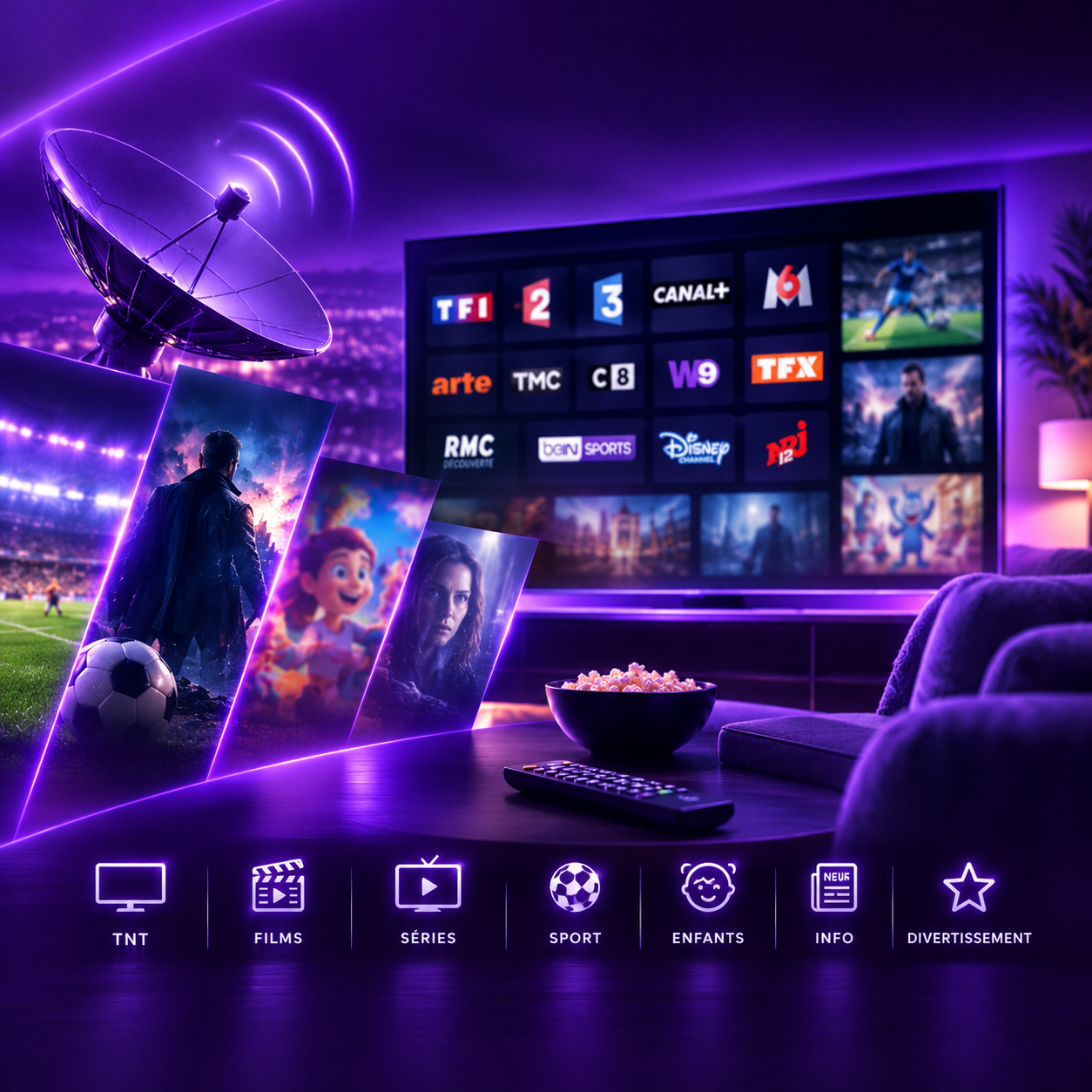 Chaînes TV gratuites et TNT française streaming